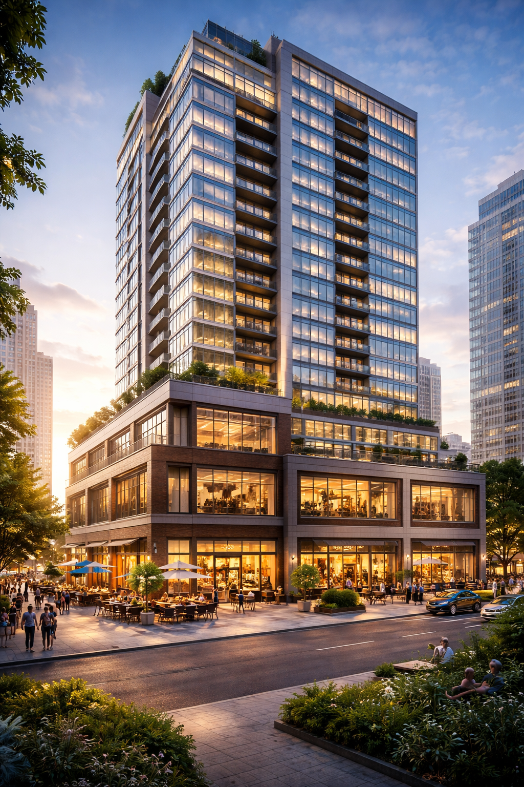 vertical mixed use development