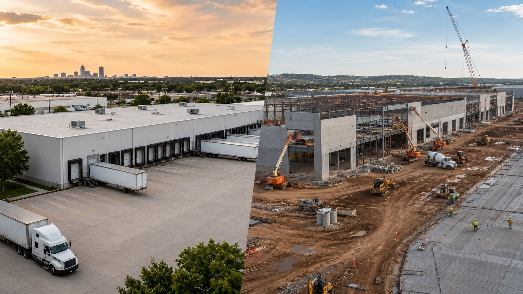 new construction vs second generation industrial space