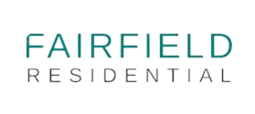 A logo for fairfield residential is shown on a white background.