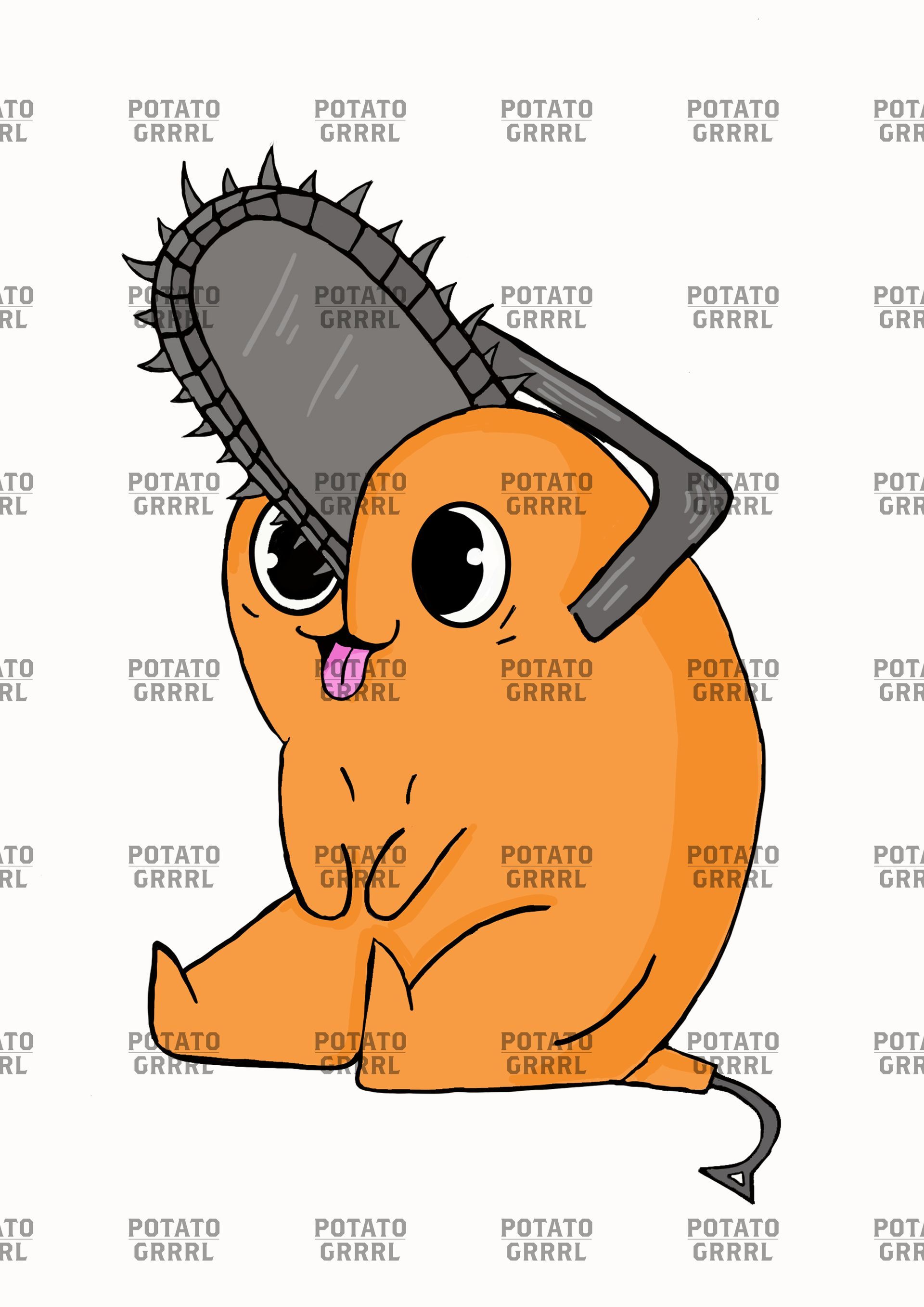 Pochita orange demon monster chainsaw