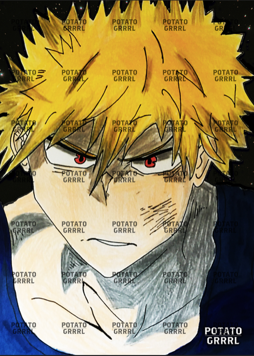 Bakugo pissed (colour)
