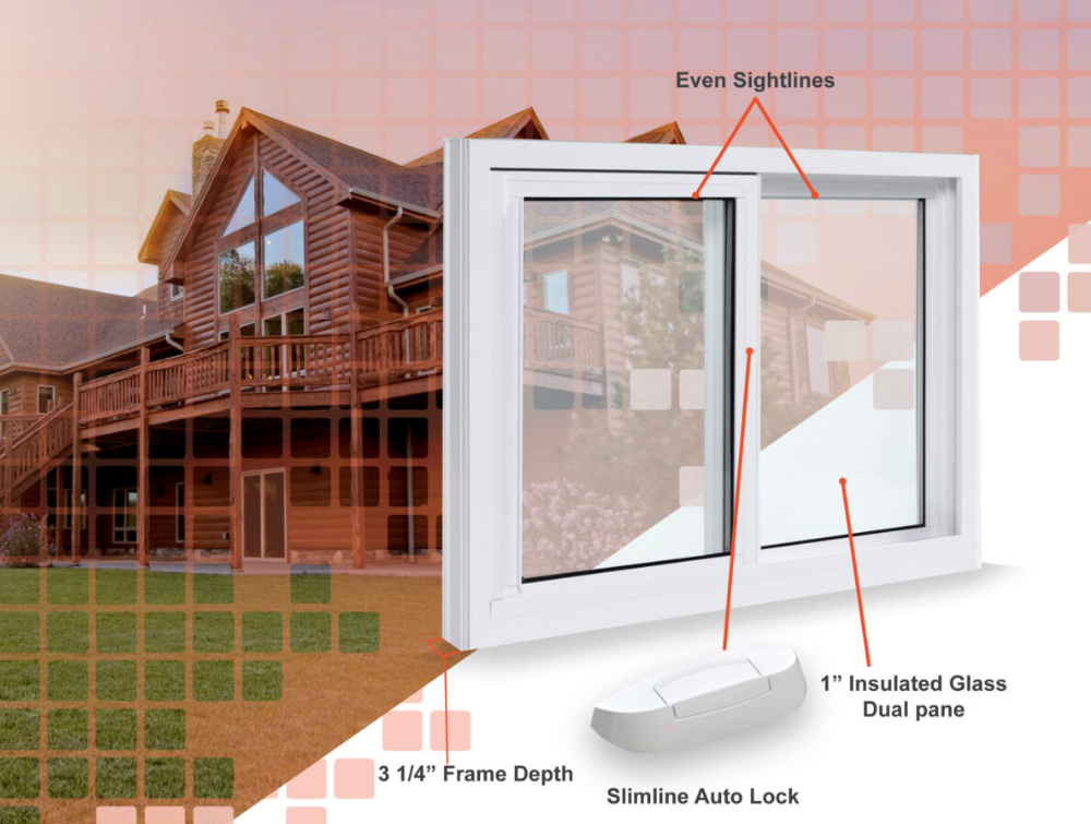 A kitchen with a sink and a window with a view of trees.