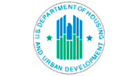 The logo for the department of housing and urban development