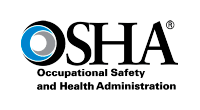 The osha logo is for occupational safety and health administration.
