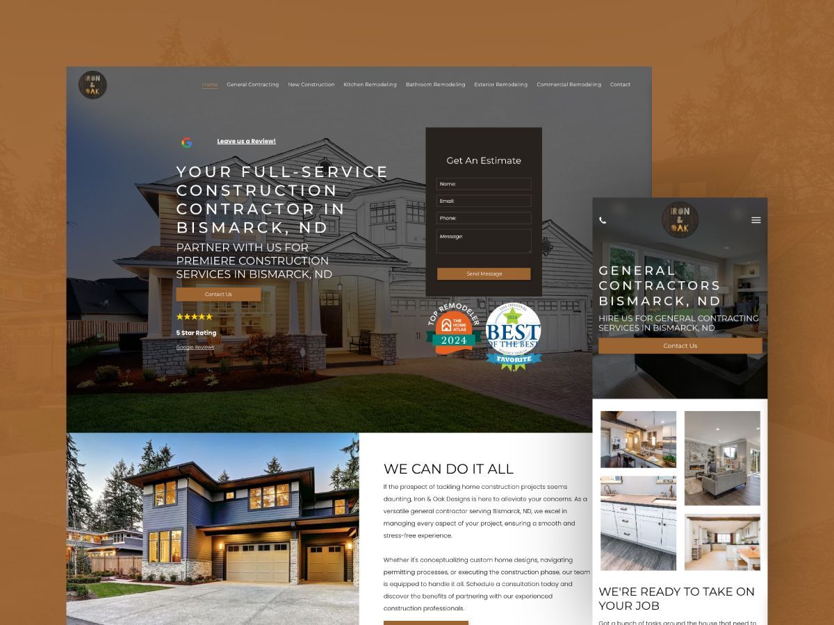 There is a picture of a house on the website.