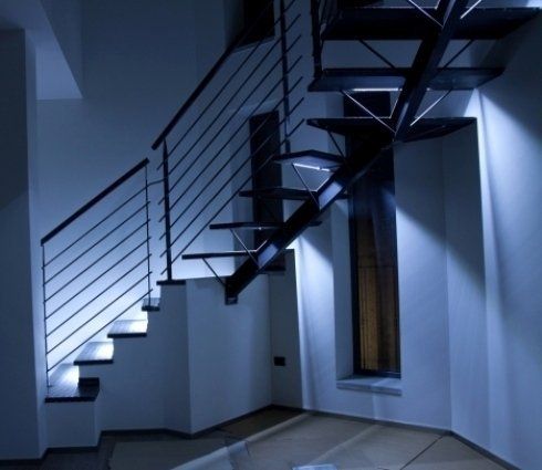 ringhiera in ferro battuto per scala interna