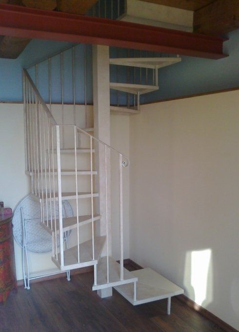 scala a chiocciola in ferro battuto