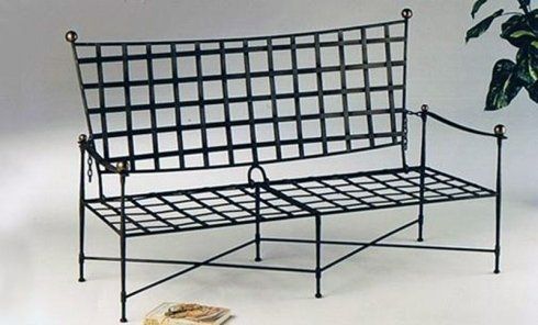 panca in ferro per esterni
