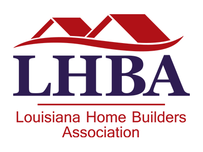 The logo for the louisiana home builders association