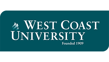 The logo for west coast university was founded in 1909