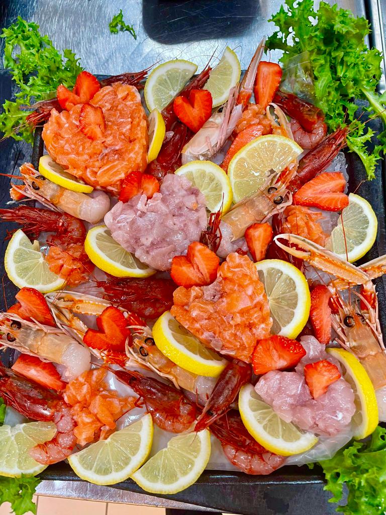 cruditè di pesce e limone