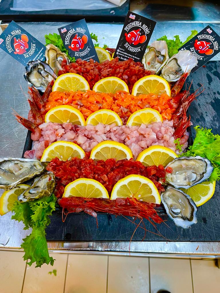 pesce fresco e crudo