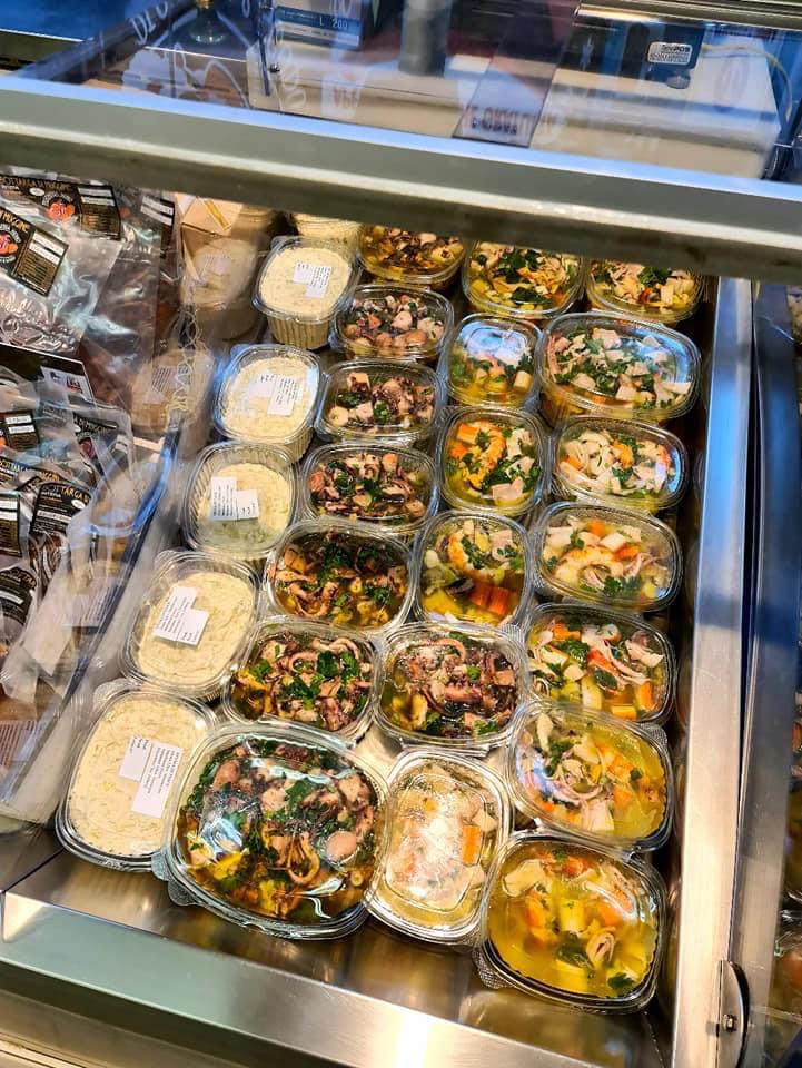 pietanze di mare già pronte