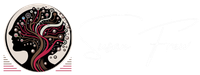 A drawing of a woman 's head and a tree in a circle.