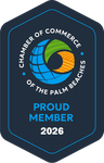 Proud member of chamber of commerce of the palm beaches