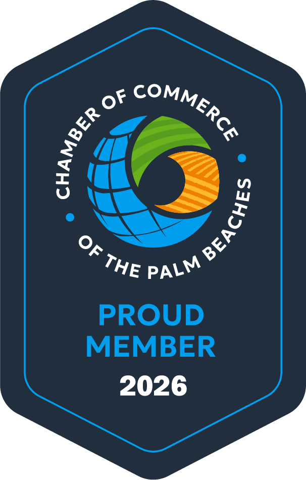 Proud member of chamber of commerce of the palm beaches