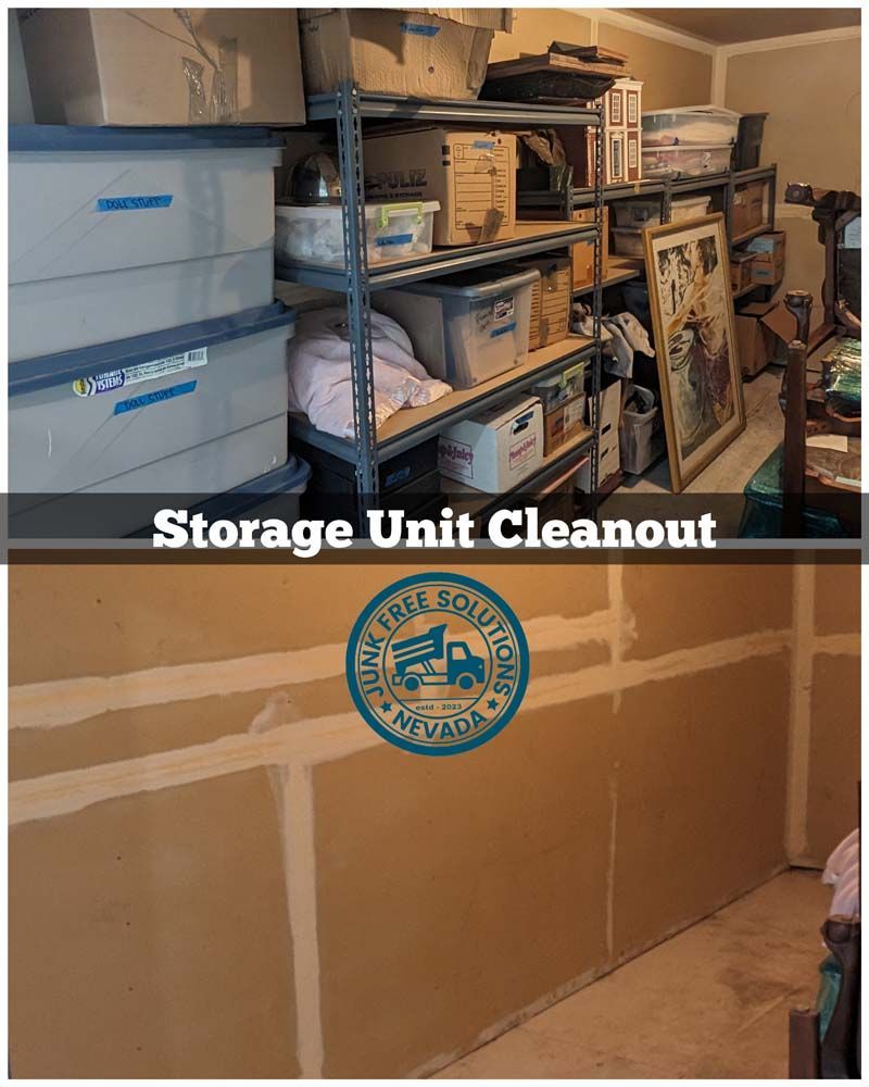 A picture of a storage unit cleanout in nevada