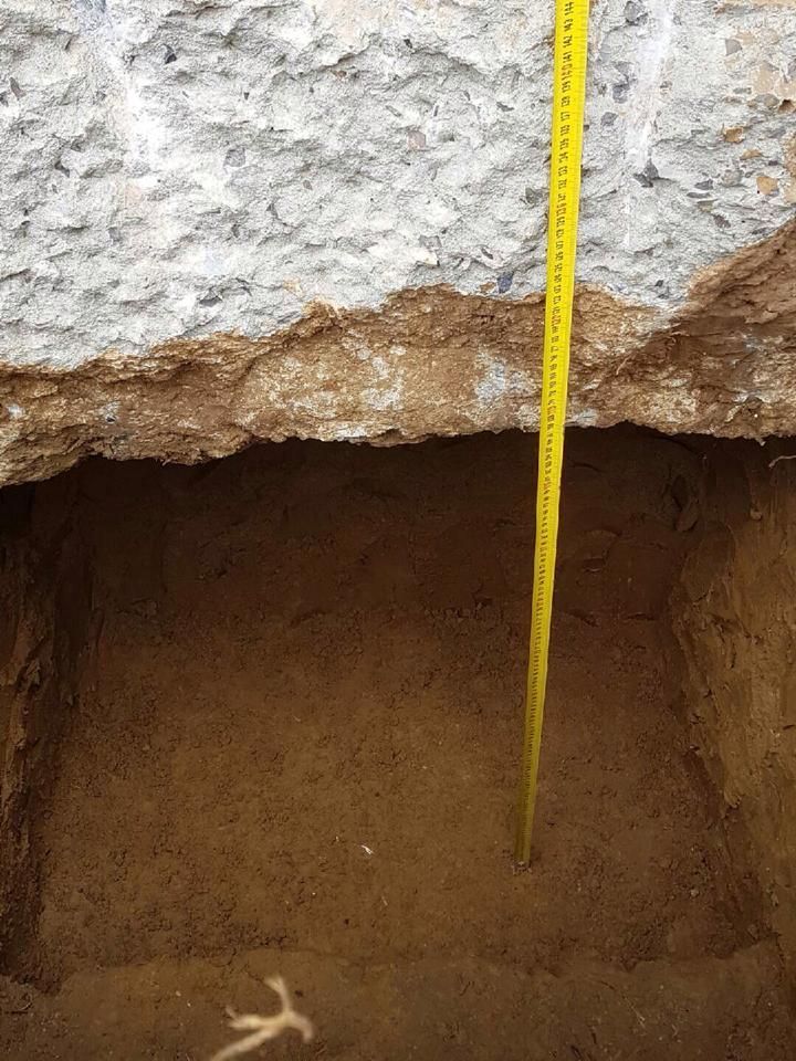 Measuring Depth Hole — Melbourne, VIC — Special Reblocking Services