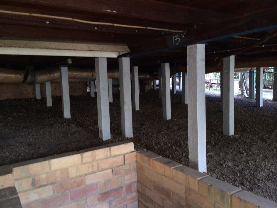 White Pillars and Brick Walls — Melbourne, VIC — Special Reblocking Services