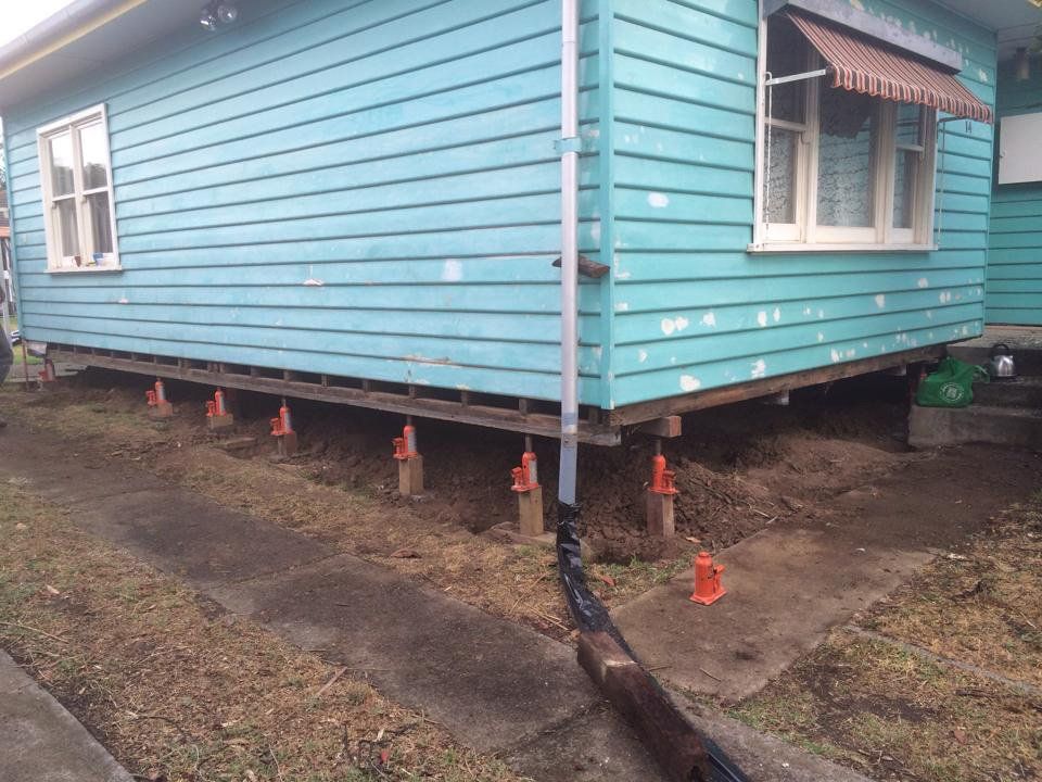 A Blue House Underpinning — Melbourne, VIC — Special Reblocking Services