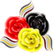 1a sozial Logo - Rosentrio schwarz rot gold