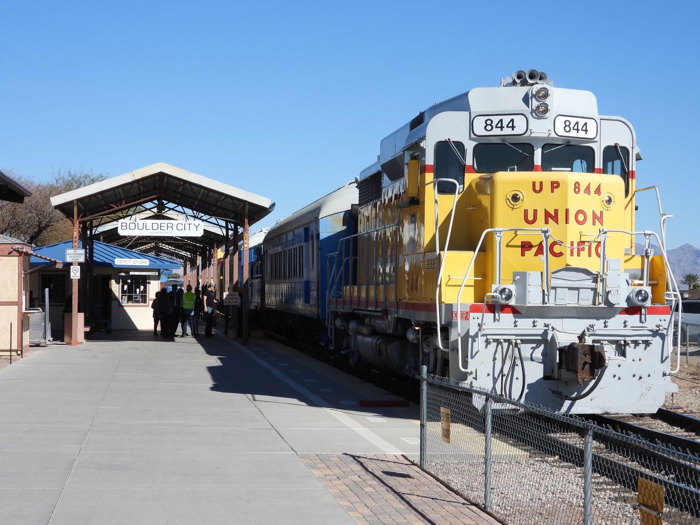 Train at Nevada state railroad museum.