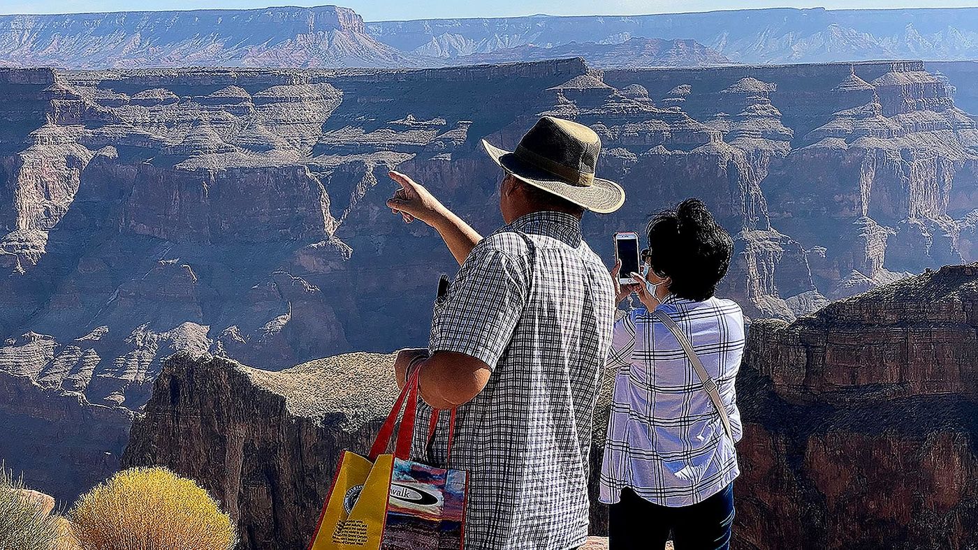 Grand Canyon West at Eagle Point.