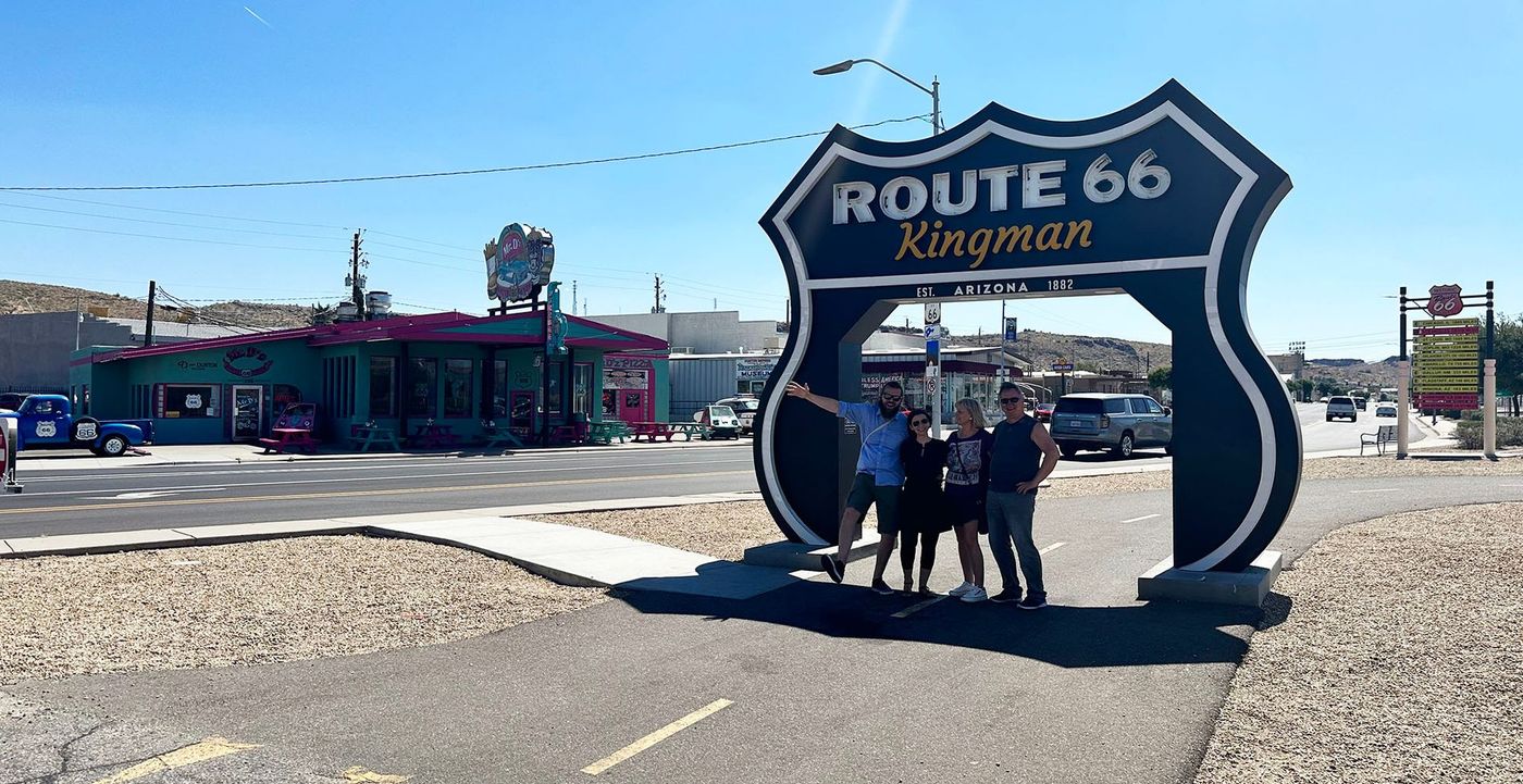 Route 66 sheild, kingman, arizona