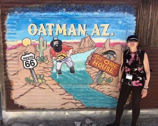 Oatman mining village.