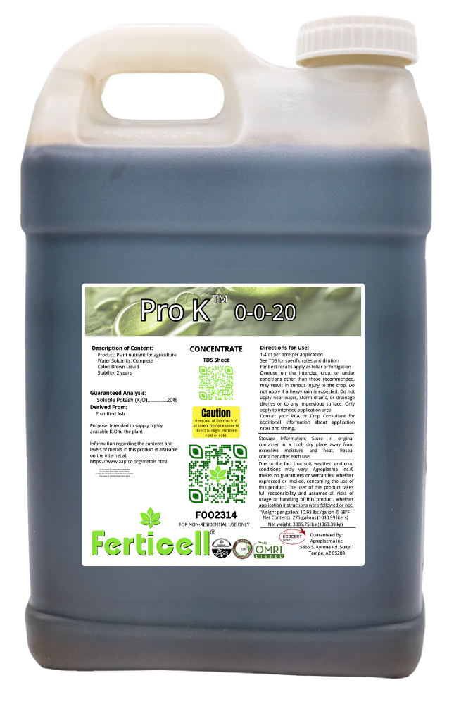 Ferticell® Pro K™ 0-0-20 Jug