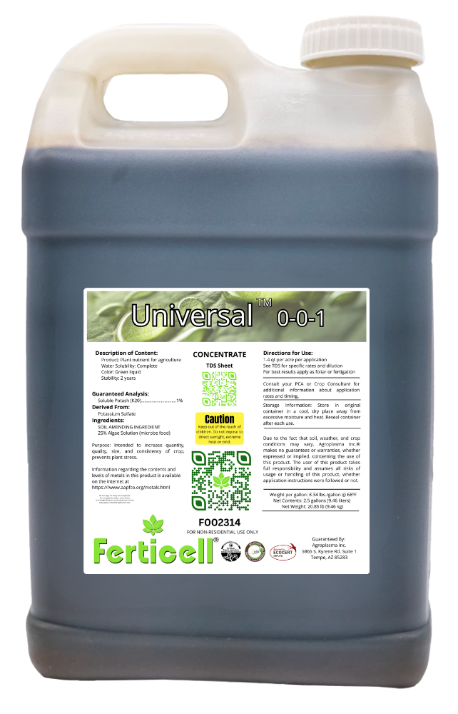 Ferticell® Universal™ 0-0-1 Jug