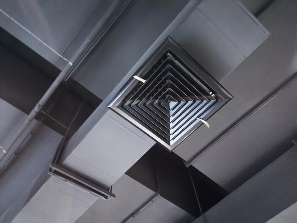 A Square Air Vent on The Ceiling of A Building — McGuire Air & Refrigeration In Paget, QLD