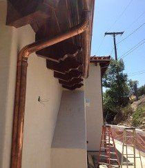 Round Down Spout Copper - Rain Gutters in Santa Barbara, CA