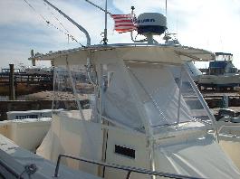 Boat Canvas Service — 5-Panel Enclosure On Shamrock in Ocean View, NJ