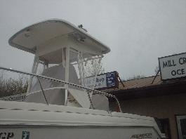 Bimini Tops Expert — Mini-Enclosure On Catamaran in Ocean View, NJ
