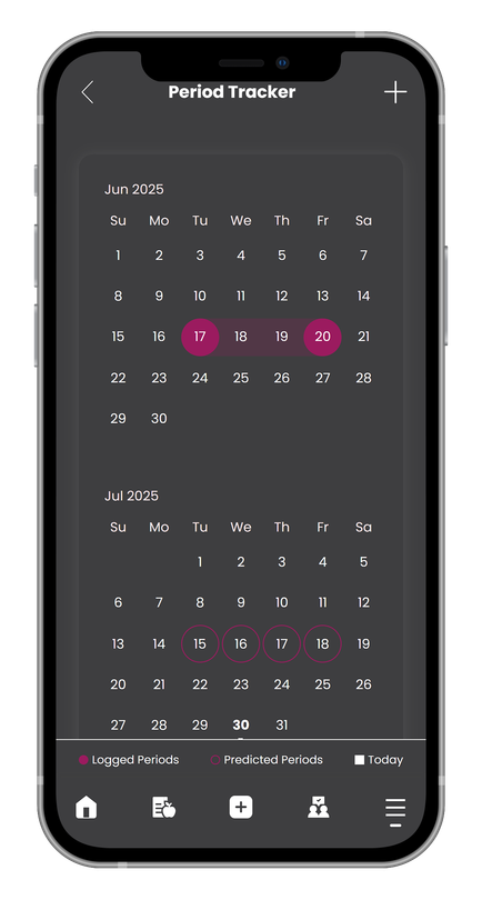 A cell phone with a calendar on the screen.