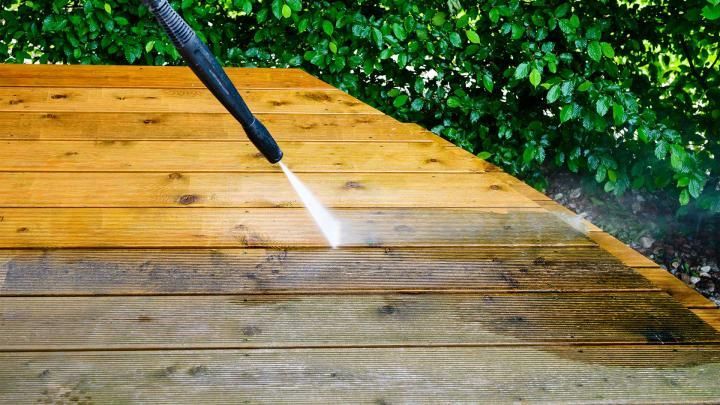 Powerwashing Wood Decking in Monmouth County NJ