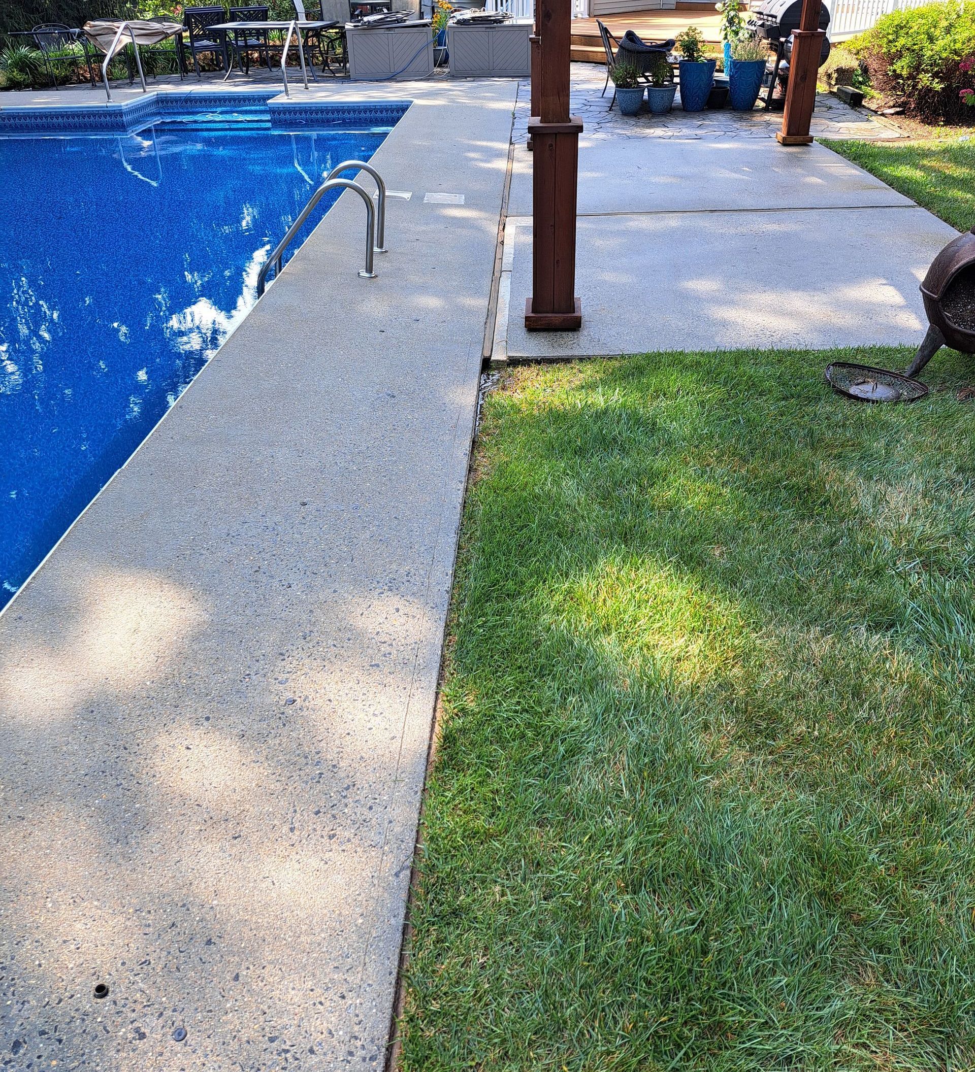 Pool Area Concrete-After Power washing