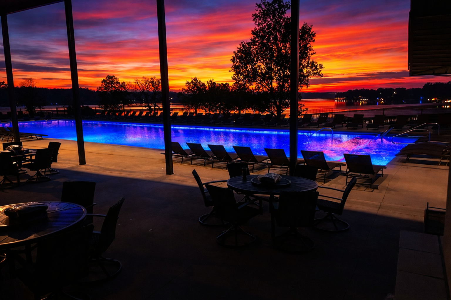 People roasting marshmallows over a campfire at night.