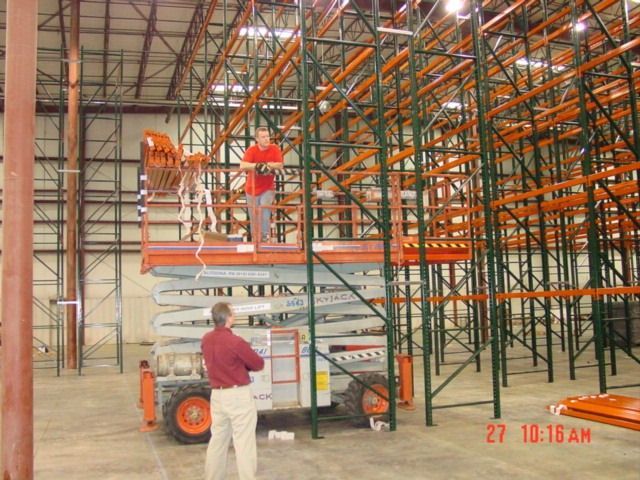 Crane installation - Pittsburgh, PA - Alpha-Omega Shelving, Inc
