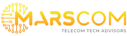 The logo for marscom telecom tech advisors