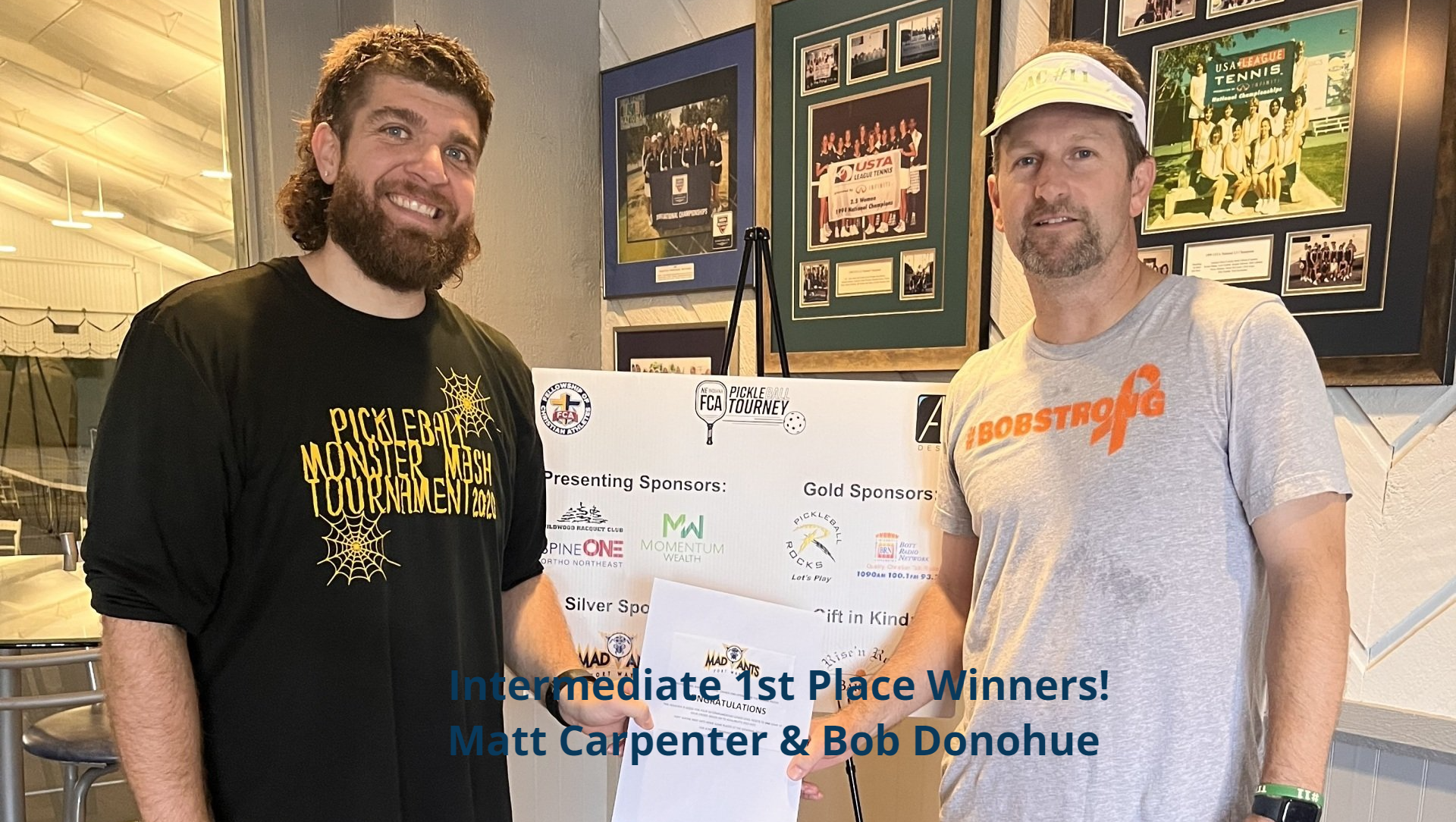 Intermediate 1st Place Winners! Matt Carpenter & Bob Donohue