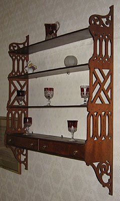 chippendale hanging shelf