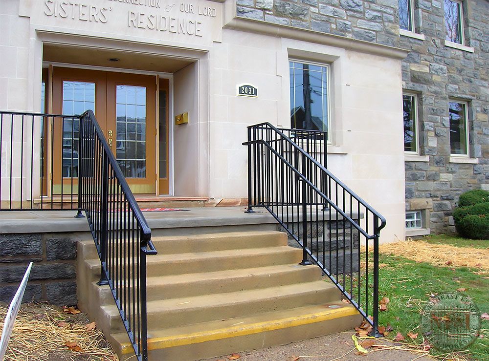 Stairs leading up to the sisters residence building