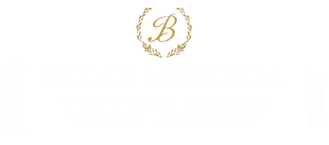 A gold letter B inside a decorative laurel wreath above the white text 