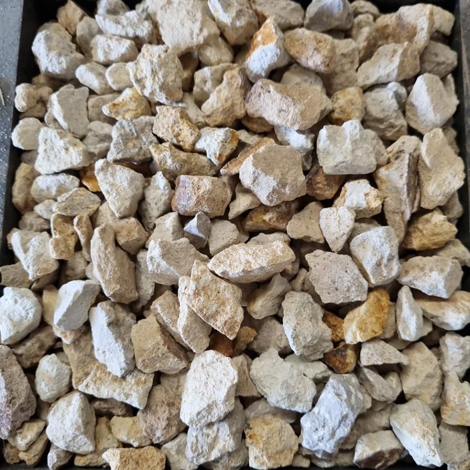 Pile of tan and light-brown gravel stones - Palms Landscape Supplies in Forster, NSW