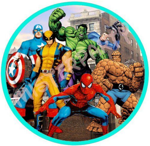 stampa cialda per torta con supereroi bambino