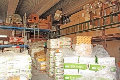 Assortimento di materiali per l'edilizia