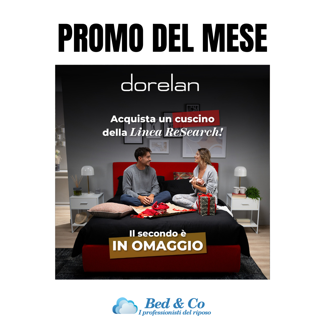 Dorelan Dicembre acquista un cuscino il secondo è in omaggio