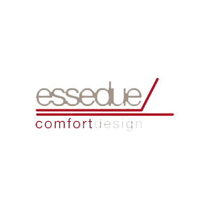 Un logo per essedue comfort design su sfondo bianco